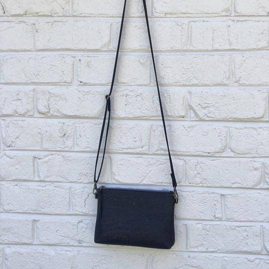 mmb by hand - Venta al por mayor Bandolera - Mujer - Mini bandolera sostenible de corcho negro