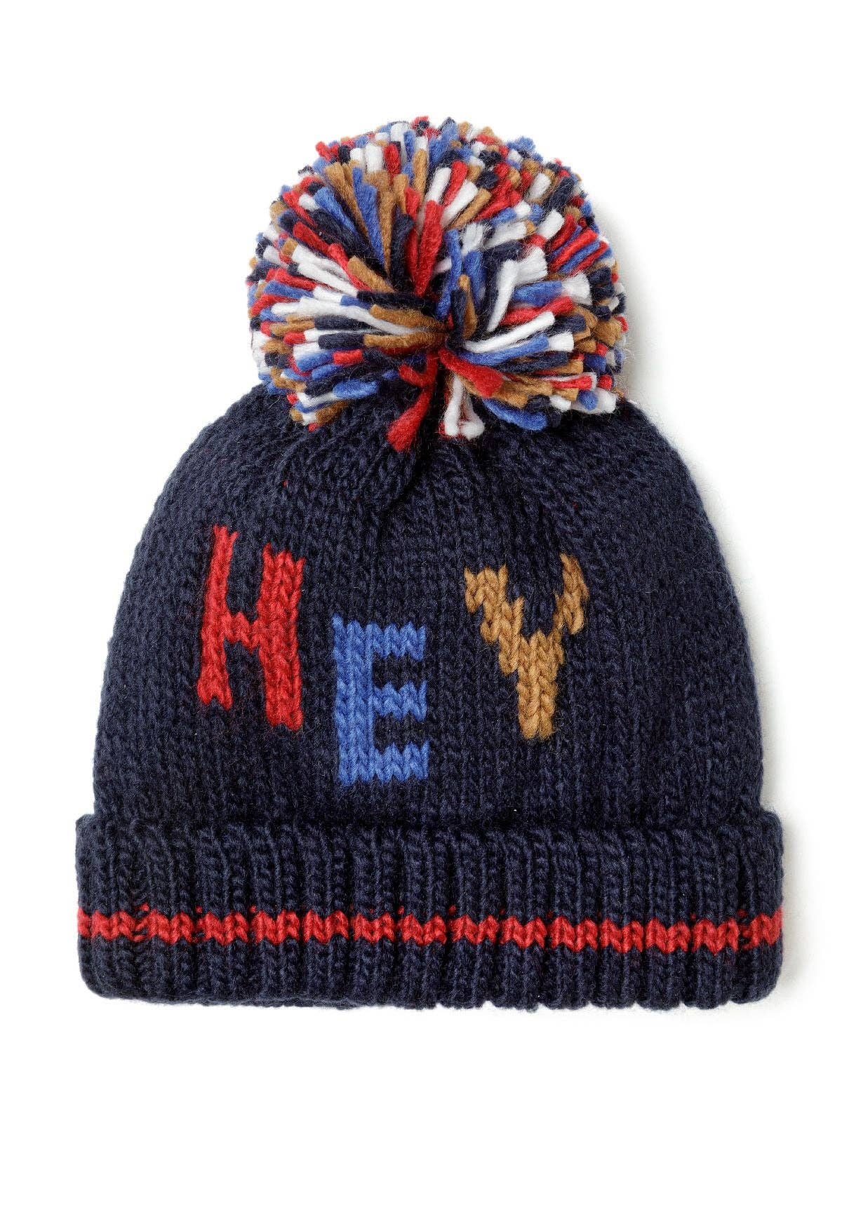Minoti sp. z o.o. - Wholesale Kids Hat - Kids - Boys knitted hat and scarf set jacquard wording navy 6m-8y3