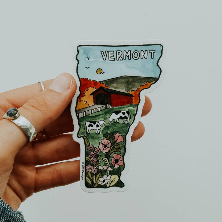 Sticker Girl – wholesale Klistermärke – Vermont State vinylklistermärke0