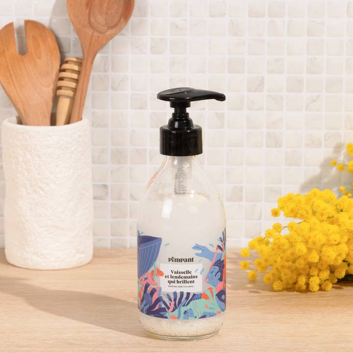 Bouteille Liquide Vaisselle Décor Amande 250 ml pour la vente par PIMPANT