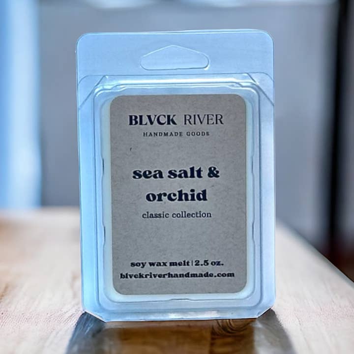 Sea Salt & Orchid Soy Wax Melt for wholesale by Black River Handmade Goods