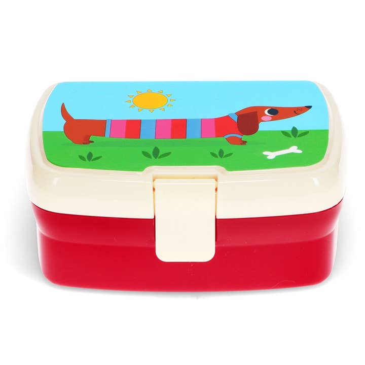 Rex London UK - Wholesale Lunch Bag/Box - Lunch Box With Tray - Sausage Dog