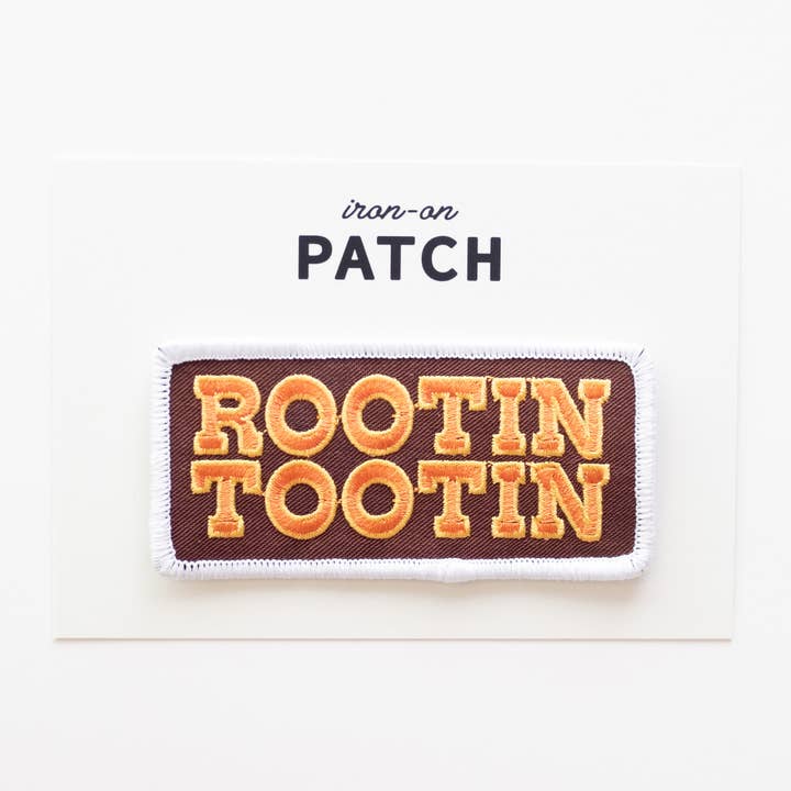 Union Made - Wholesale Patch - Rootin Tootin Embroidered Iron on Patch