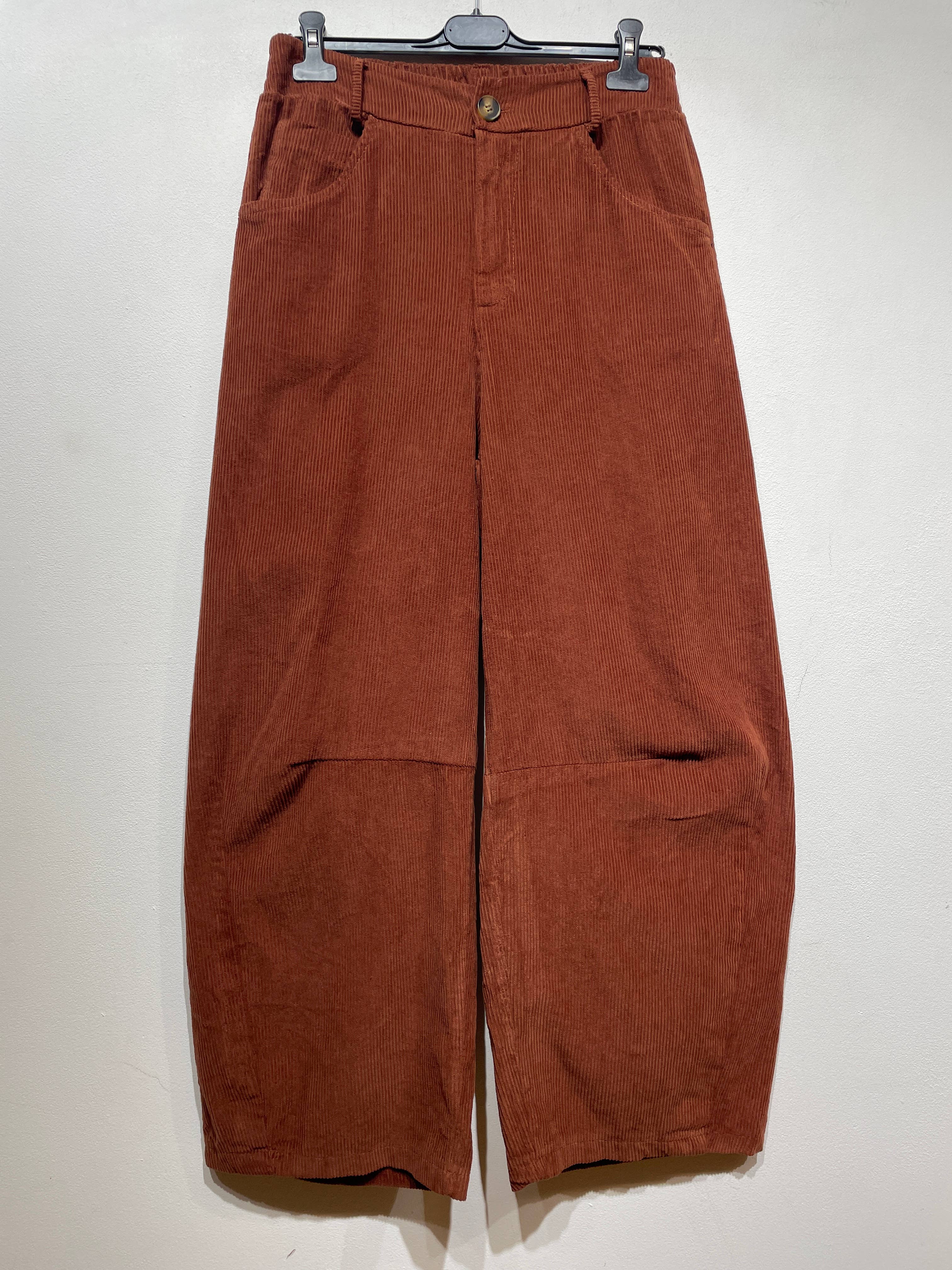 LINEN & COTTON HOUSE - Wholesale Pants - Women's - 77503 VELVET TROUSERS WITH POCKETS, IN COTTON14