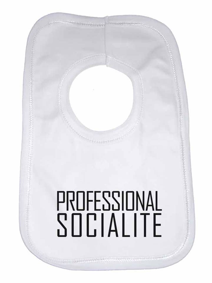Professional Socialite Boys Girls Baby Bibs for wholesale by Little Ratbag