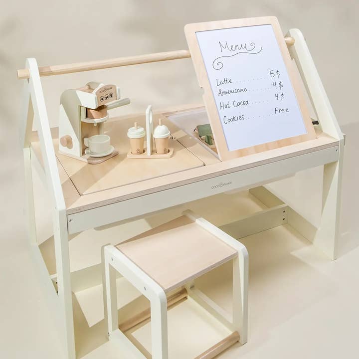 Coco Village - Wholesale Wood Toy - Kids - Multifunction Wooden Art & Sensory Table W/ Stools