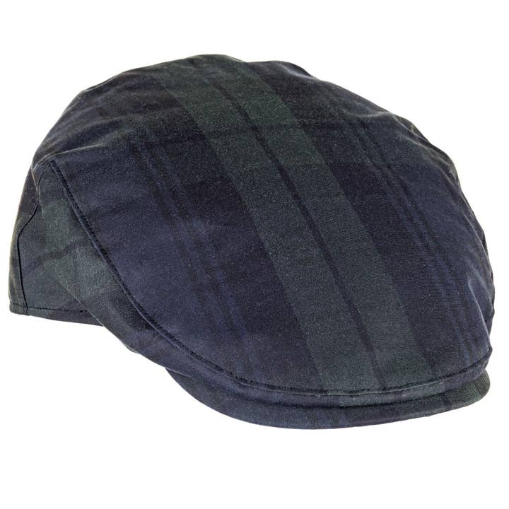 Heather Hats & Accessories - Wholesale Flatcap - Men's - ZH183 Charles Tartan Wax Flat Cap