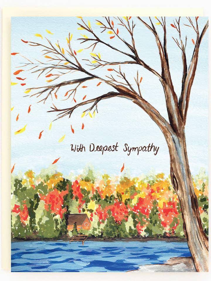 Lake Sympathy Card for wholesale by The Paperhood