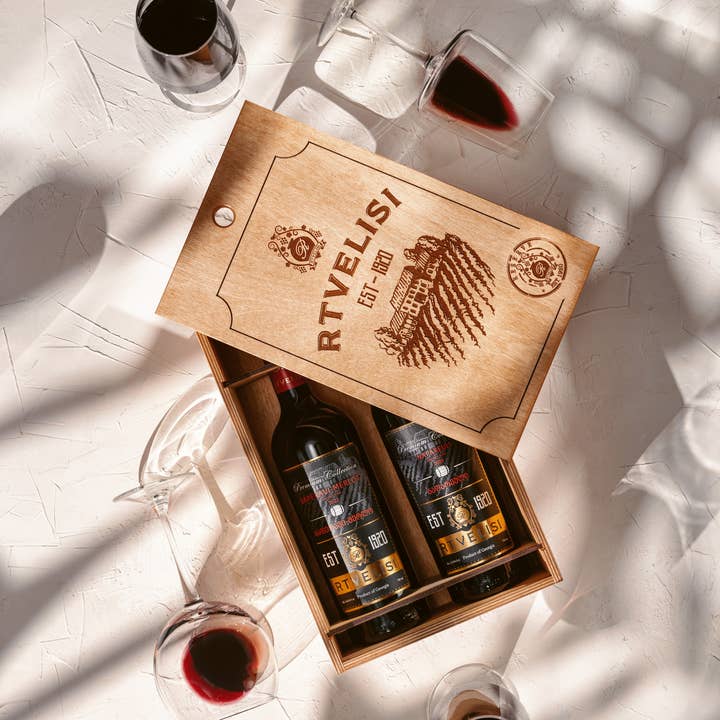 Vins Géorgiens – Großhandel Rotwein – Saperavi Merlot Rtvelisi – Prestige Georgisch – Rotwein 75c2