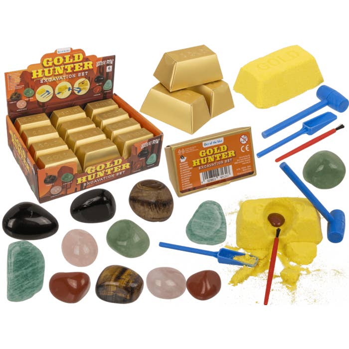 Excavation set, Gold Hunter, with 1 Hammer, for wholesale by Out of the blue KG