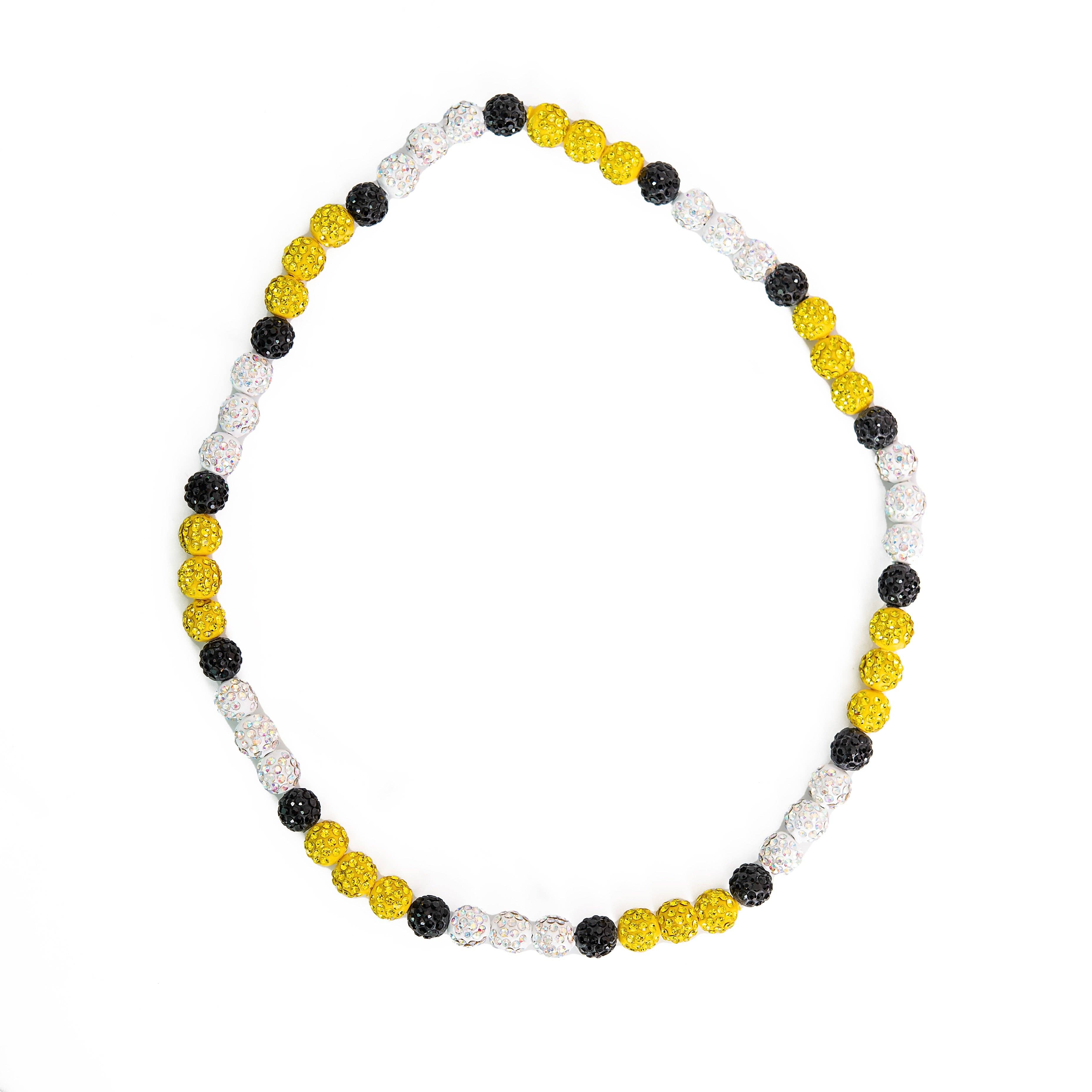 Golden Thread – wholesale Pärlband/Pärlhalsband – Bling Baseball Halsband6