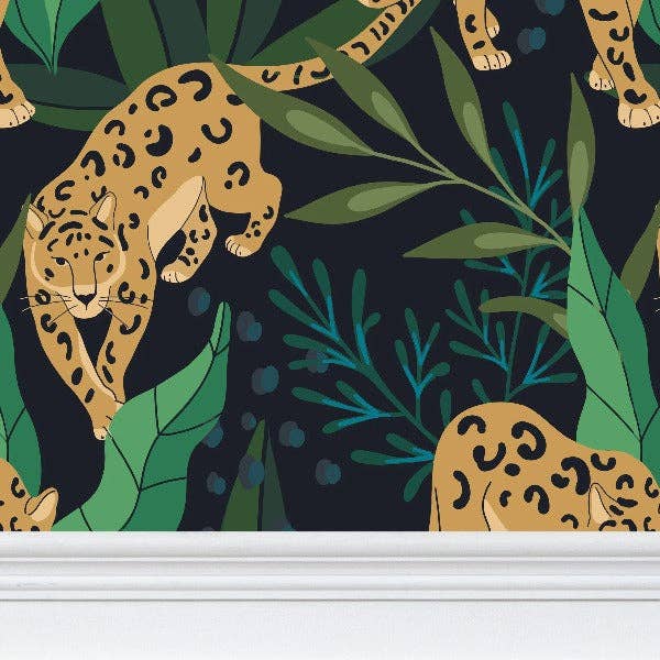 Heartspace Art - Wholesale Wallpaper - Jaguar Jungle Wallpaper1