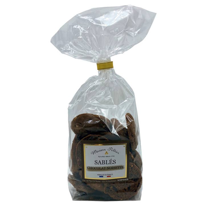 Biscotti al cioccolato / nocciole 200 gr per la vendita all'ingrosso da parte di Maison Peltier