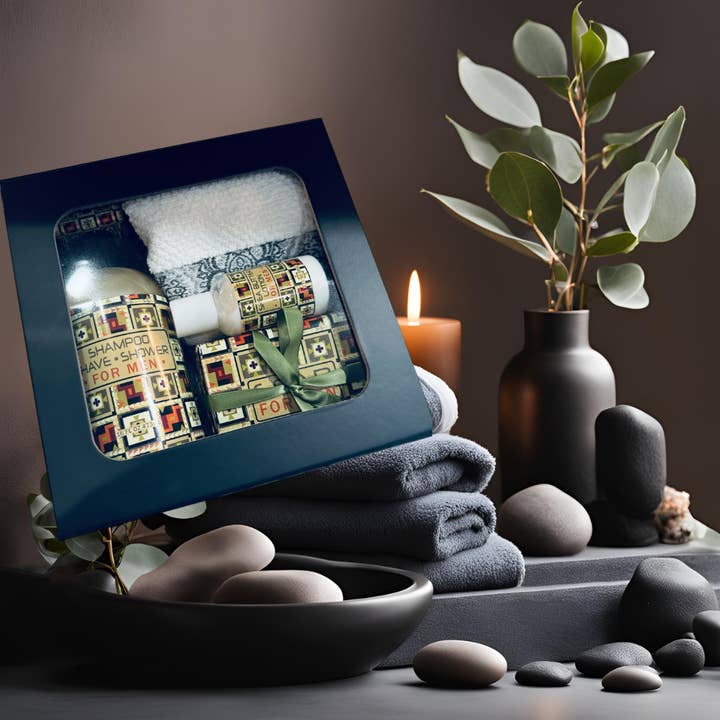 Essentialgifting - Wholesale Bath & Body Set - Men's - Grooming Gift Box for Modern Men
