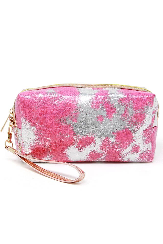 Hana - Wholesale Pouch - Women's - Lurex Ombre Gold/Silver Foiled Pouch4