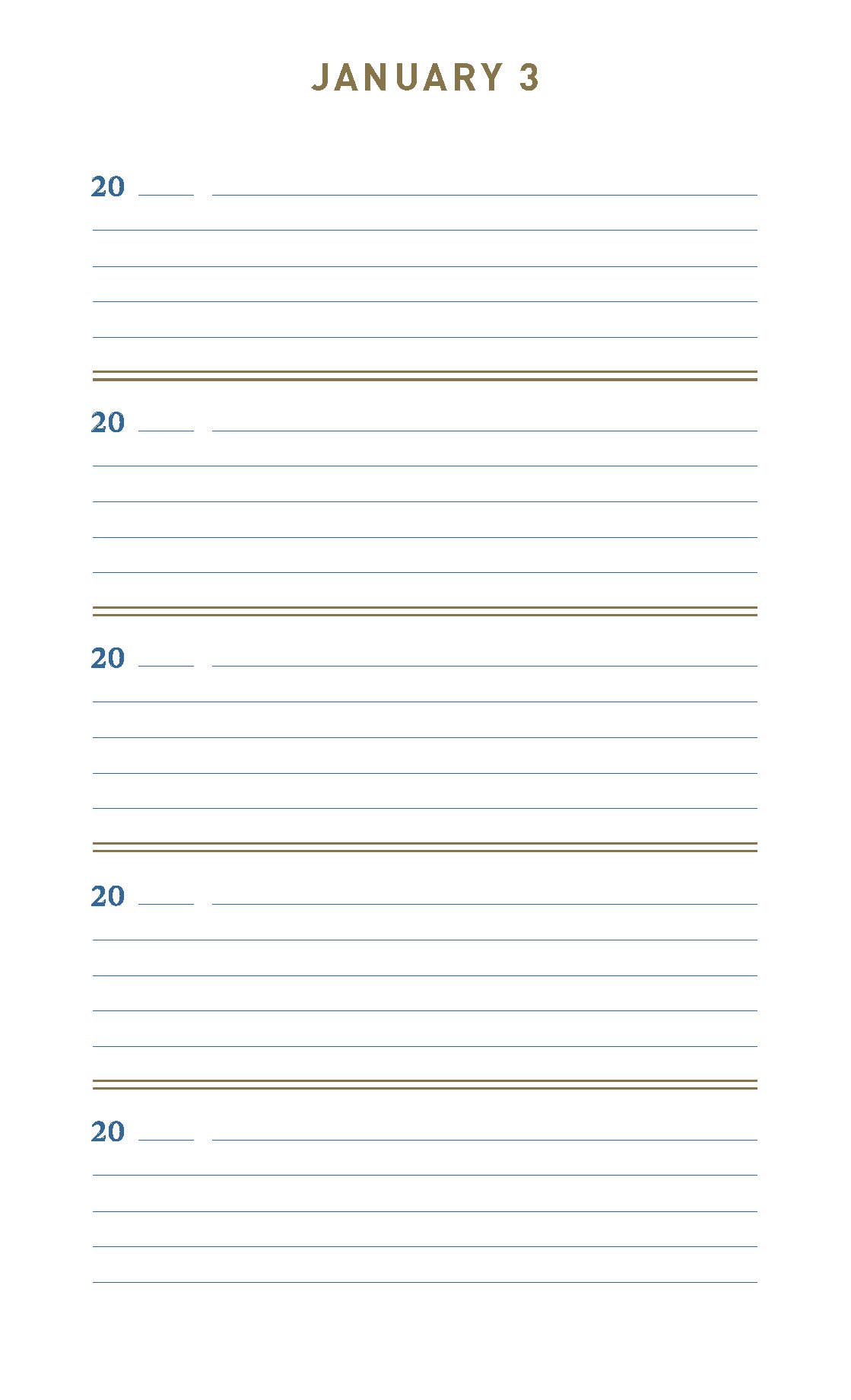 Chronicle Books - Wholesale Journal/Diary - Denim One Line A Day5