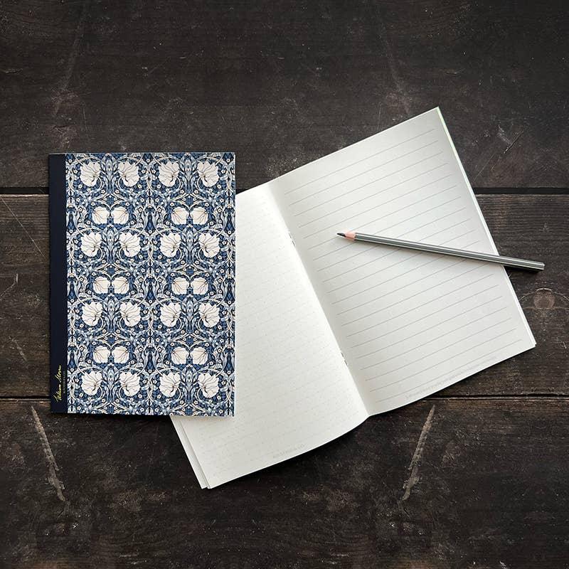 Koustrupco - Wholesale Notebook - Pimpernel pattern Dark Blue - Note Booklet - Made in Denmark2