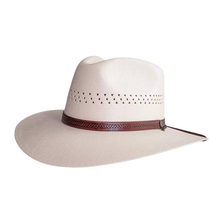 American Hat Makers - Vendita all'ingrosso Cappello di paglia - Unisex - Cappello di Paglia Leggero con Ventilazione - Stile Barcellona