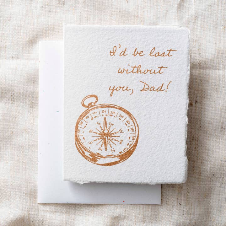 Lost Without You Dad | Father's Day Greeting Card for wholesale by Paper Baristas