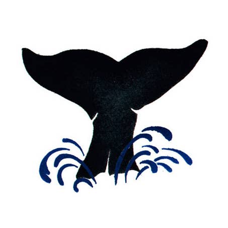 Pochoir mural queue de baleine pour la vente par Designer Stencils