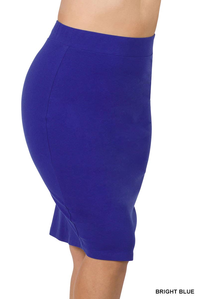 42POPS - Wholesale Skirt - Women's - ....PLUS SIZE PREMIUM COTTON BASIC SKIRT12