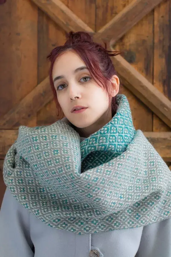 Chicoração - Wholesale Scarf - Women's - Scarf - Flower Bi Grey | Turquoise1