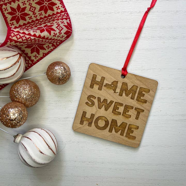 Almost Local - Wholesale Ornament - Home Sweet Home New York Wooden Ornament1