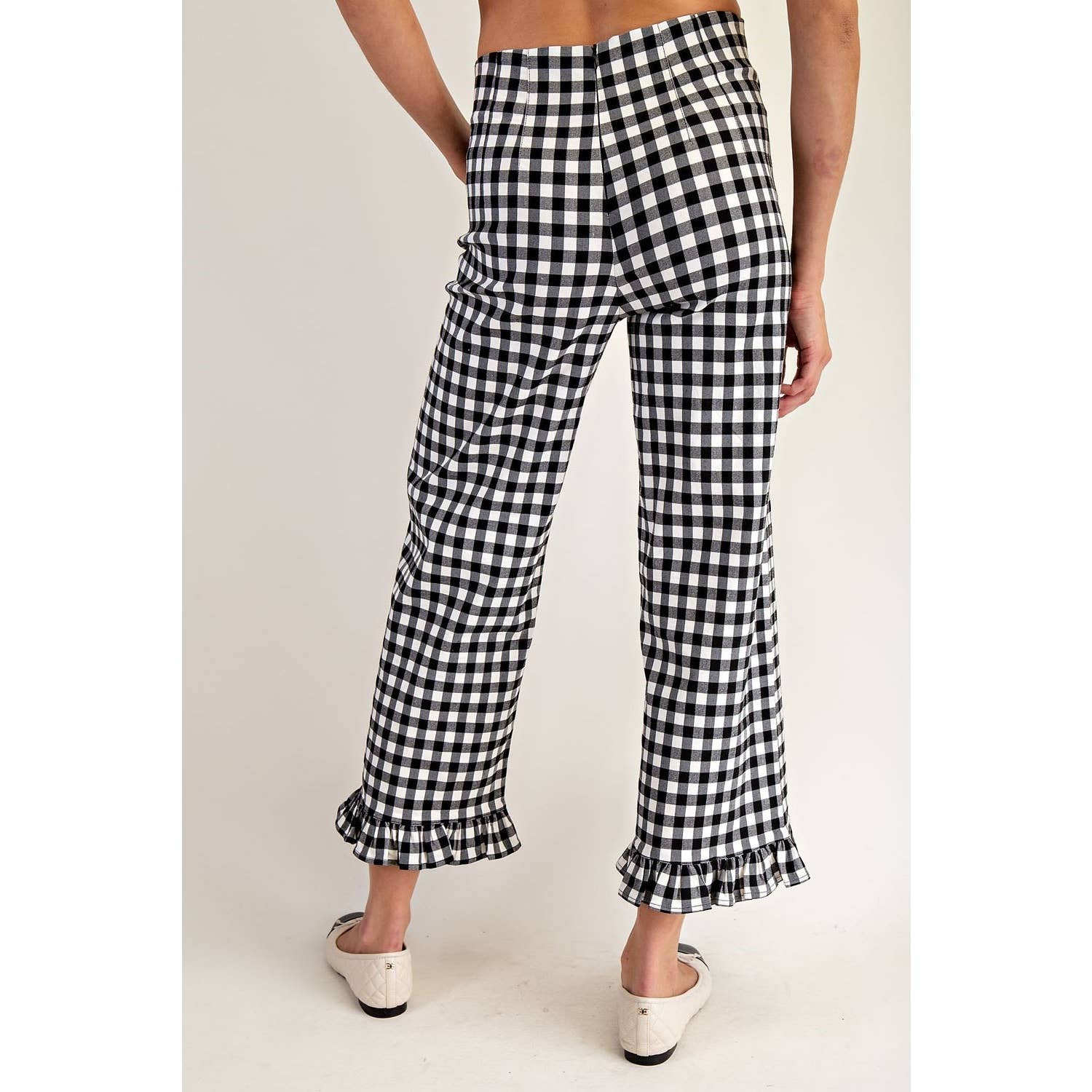 STYLE USA - Wholesale Pants - Women's - Gingham traight Leg Pants4