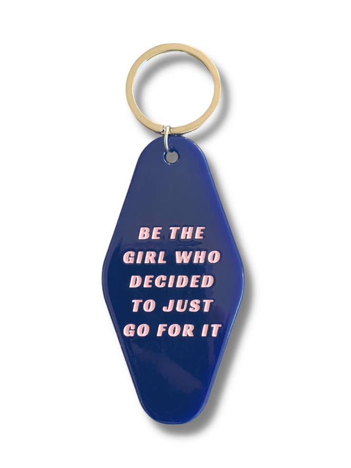 Llavero 'Be The Girl' con mensaje motivador para venta al por mayor de DAI XO