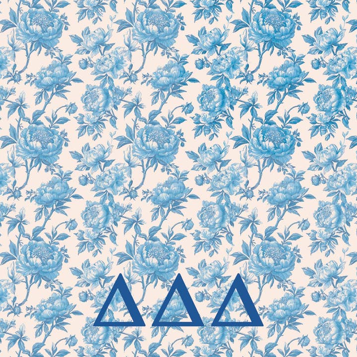 Over The Moon Greek - Wholesale Throw Blanket - Sorority Floral Minky Blanket6