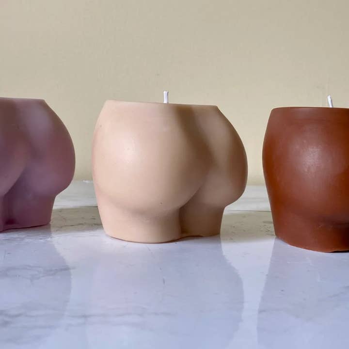 Dusty Rose Bodega - Venta al por mayor Velas de diseño llamativo - Vela a tope BOOTY
