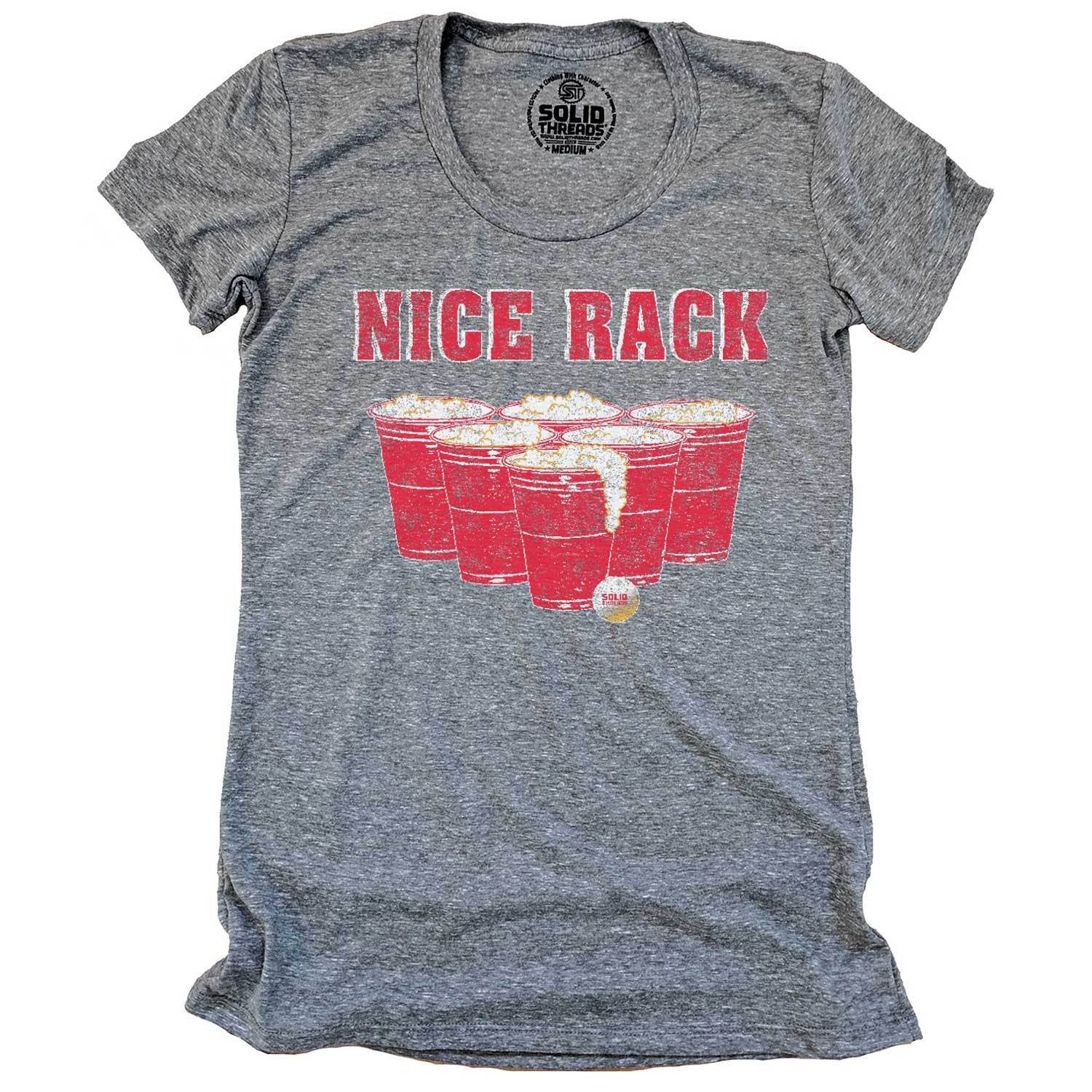 Solid Threads - Wholesale Screen Printed T-Shirt - Women's - Women's Nice Rack T-shirt0