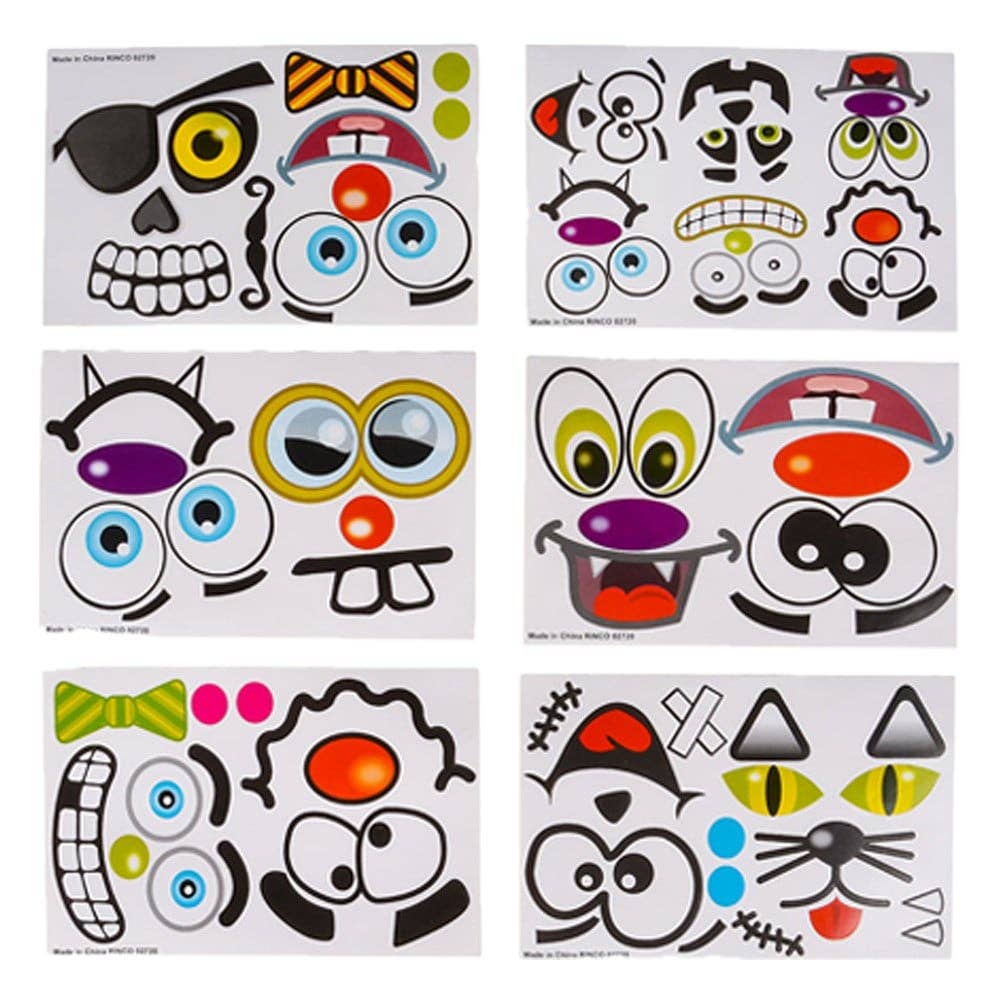 La Luna Bella - Toys - Vente Autocollant - Enfant et bébé - AUTOCOLLANTS JACK- O-LANTERN POUR CITROUILLES LLB Sticker1