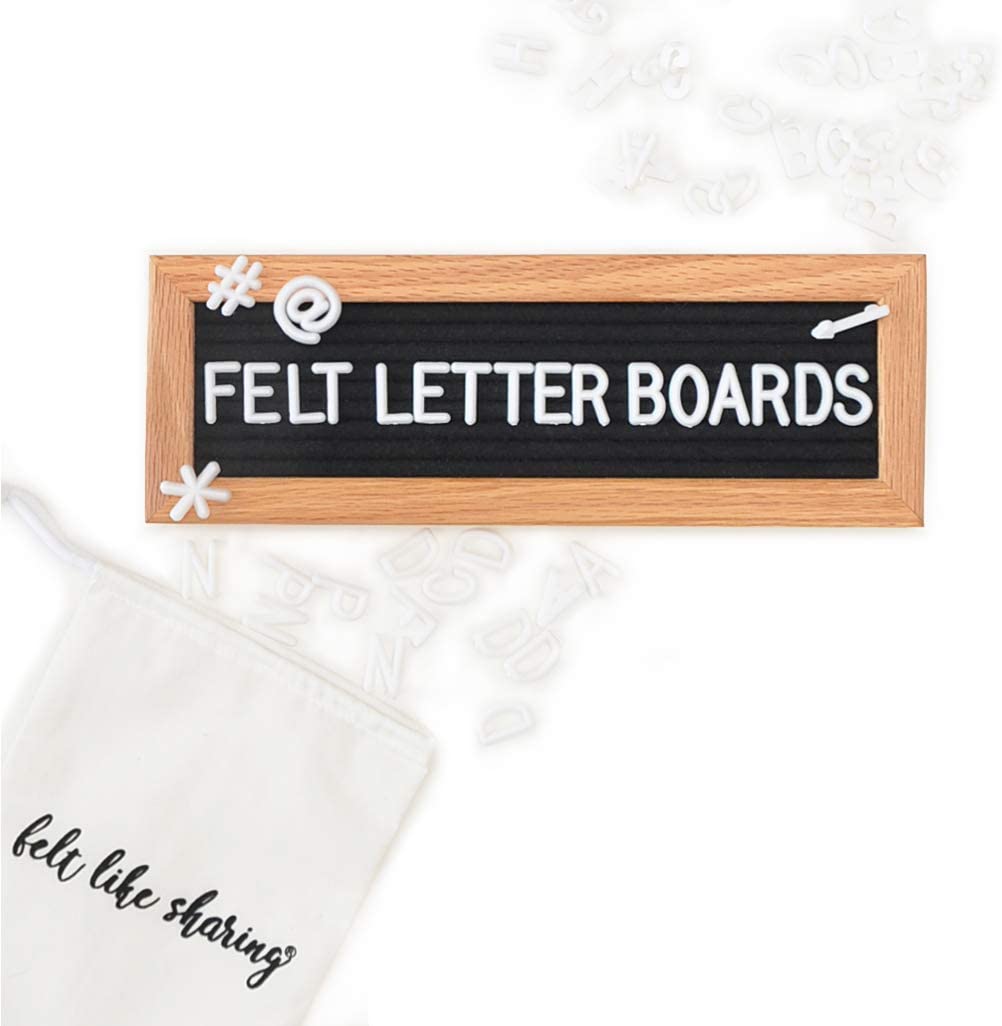 Felt Like Sharing - Wholesale Sign - Small Black Felt Letter Board1