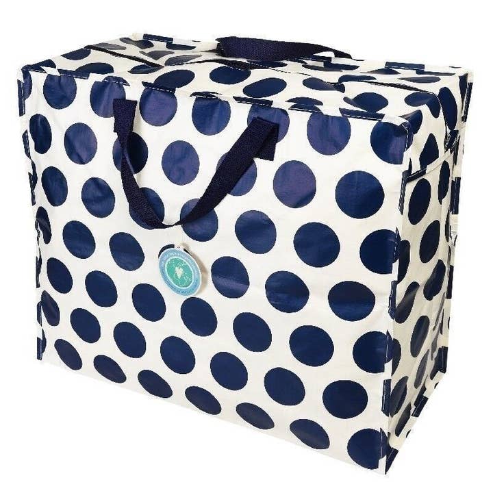 Jumbo Storage Bag - Navy On White Spotlight for wholesale by Rex B2B - UK
