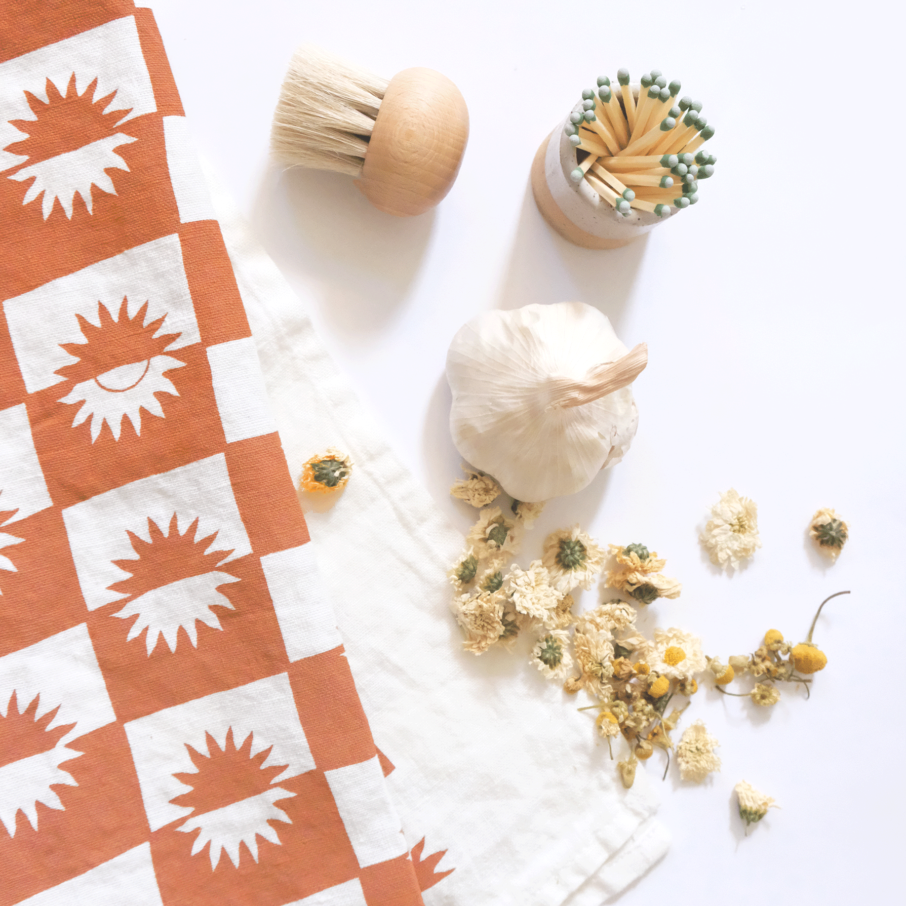 Elana Gabrielle - Wholesale Tea Towel - Sunrise Linen Tea Towel - Absorbent Towel, Graphic Sun Style6