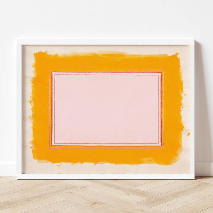 Colorful Abstract Pink & Yellow-Orange Art Print | Wall Art for wholesale by Emily Keating Snyder