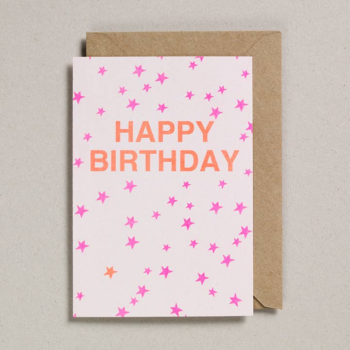 Riso Cards - Pack of 6 - Happy Birthday for wholesale by Petra Boase Ltd (US Duties Paid)