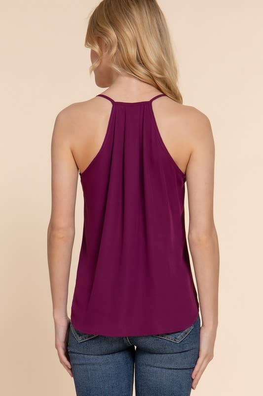 Active Basic | Active USA - Wholesale Camisole - Women's - V-neck Surplice Woven Cami Top1