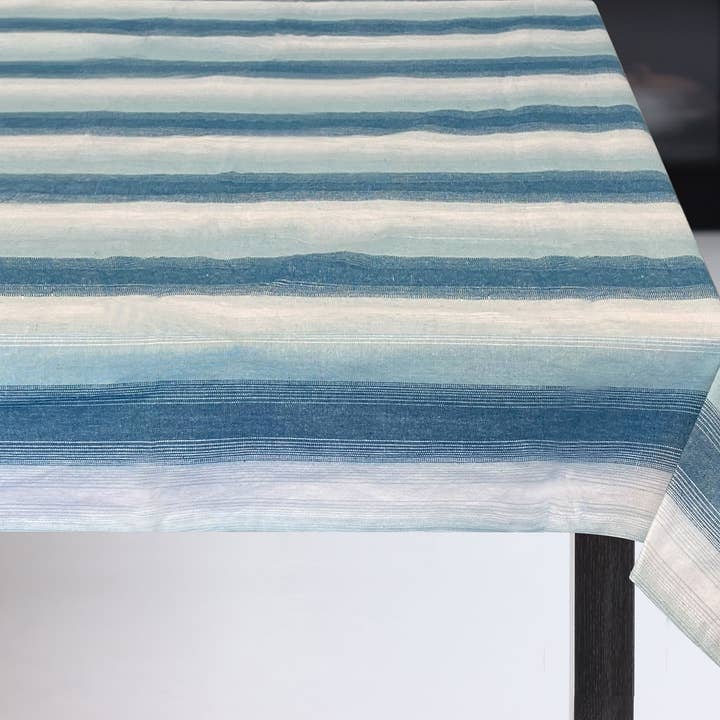 Sera Stripe Tablecloth 60 X 120 Blue for wholesale by Harman Inc