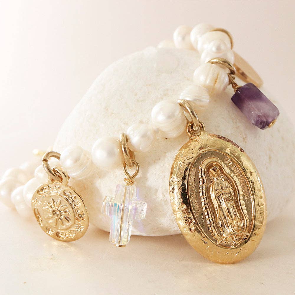 ÉMOLO - Wholesale Choker/Collar - Short Necklace FAITH MILAGROSA PEARLS2