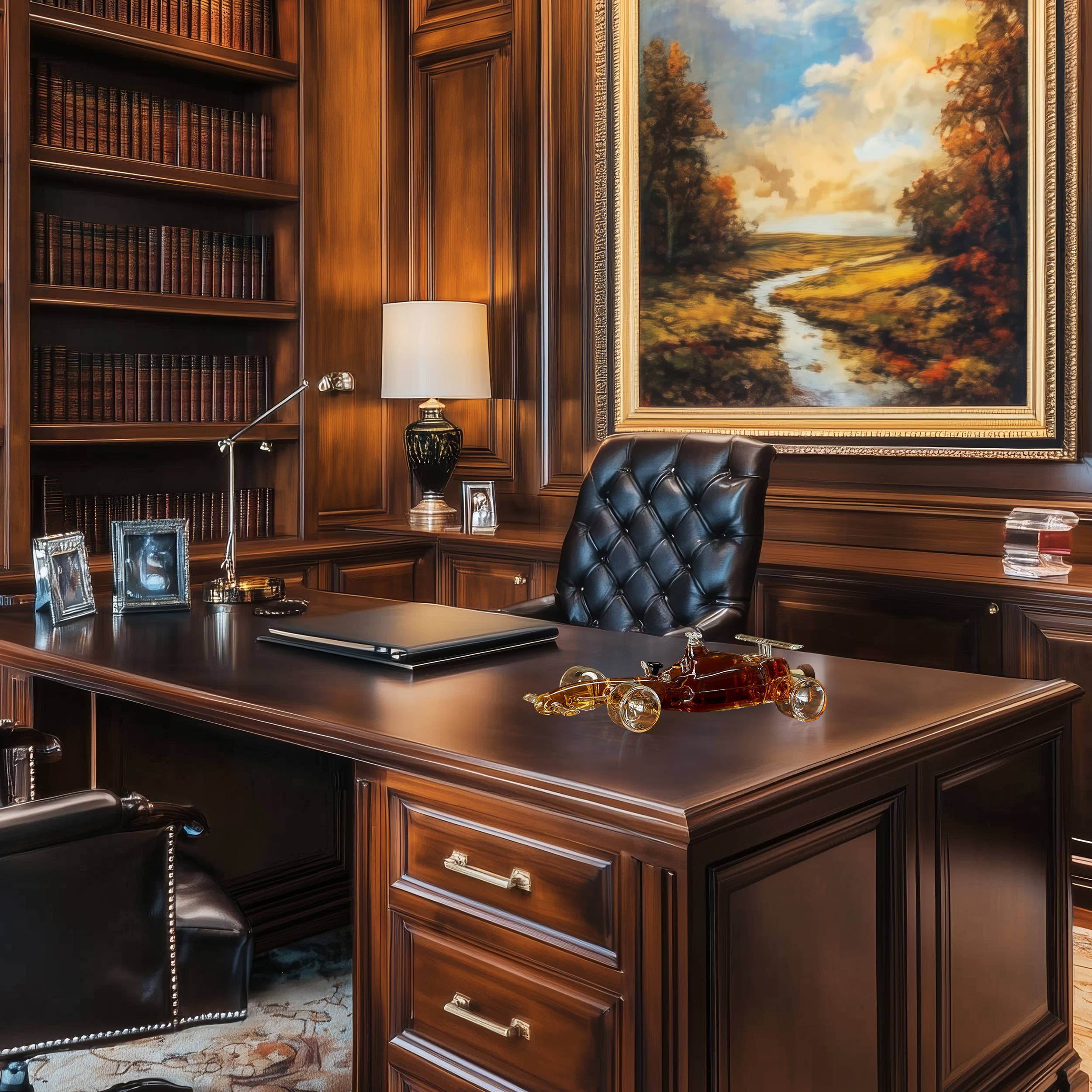 The Wine Savant /  Khen Glassware - Wholesale Decanter - F1 Racecar Car Lover Whiskey Decanter - 8.12OZ1