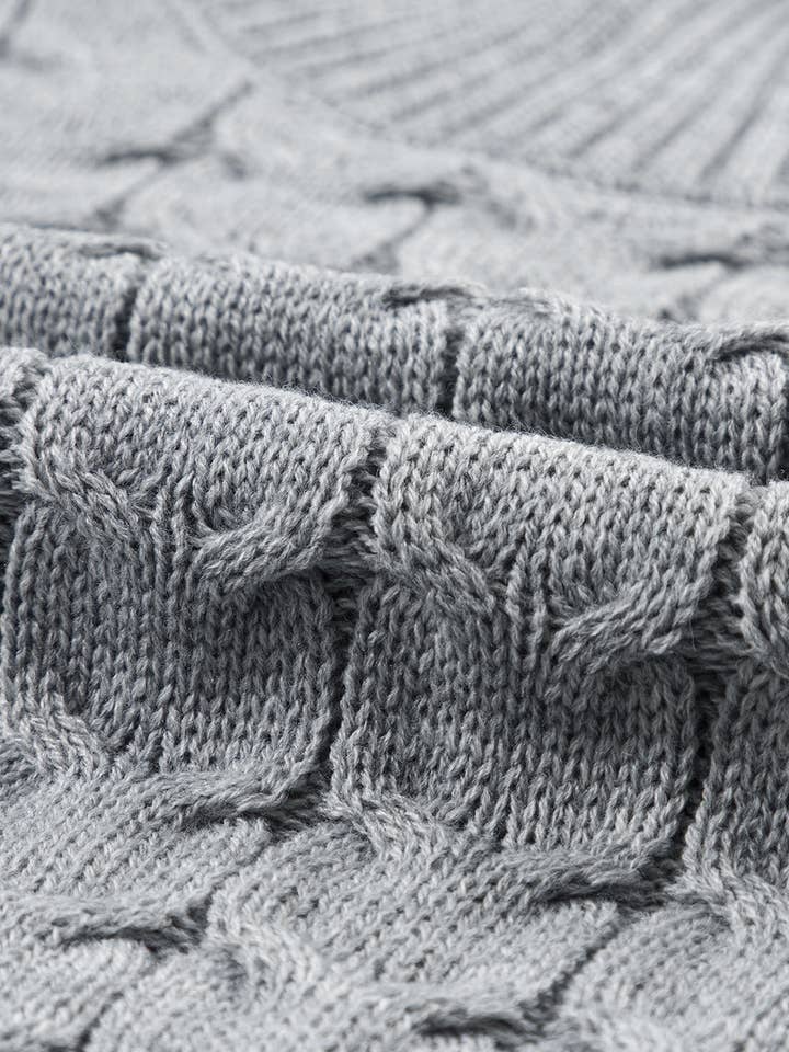 FASHION BLVD - Wholesale Knit Sweater - Women's - FB Cable Knit Turtleneck Batwing Short Sleeve Sweater4