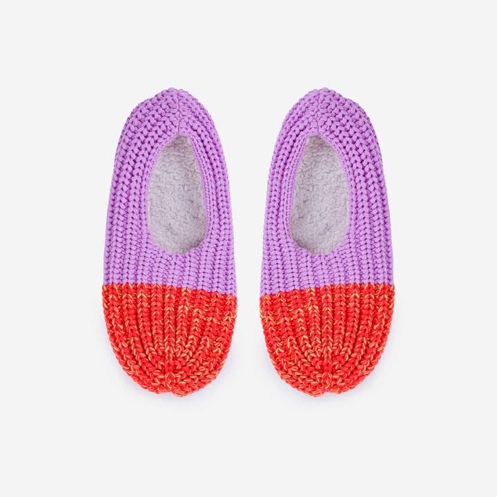 VERLOOP | knits - Wholesale Slippers - Women's - Colorblock Knit Slippers