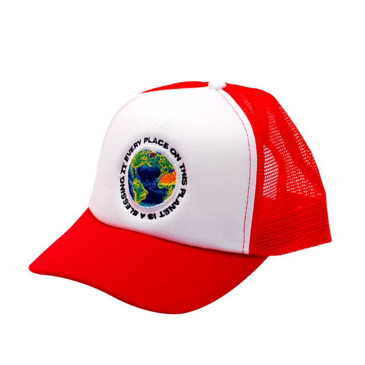 Red OUTHERE Trucker for wholesale by KIKO