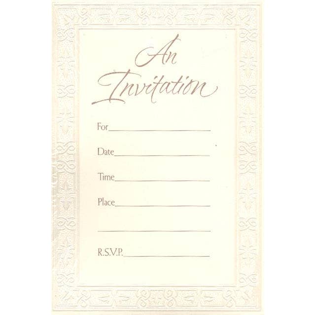 DICKENS INC. - Wholesale Invitations - Packaged Invitation | AGPG | PG | AGF0809U
