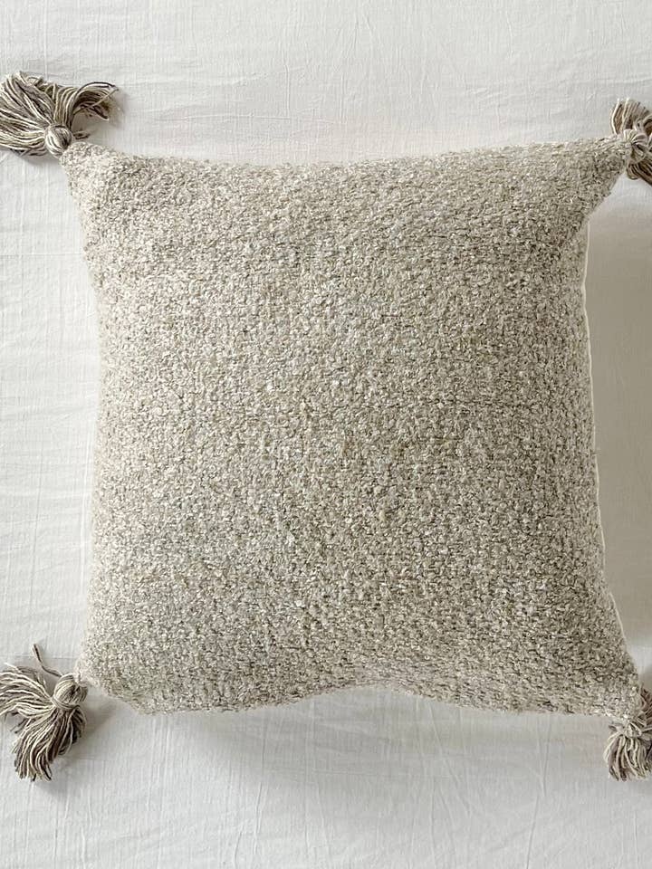 Scandinavie - Coussin carré en fil chiné Euro pour la vente par Patina Vie