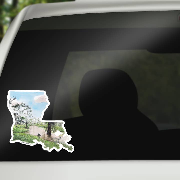 Rachel Alvarez Art - Wholesale Sticker - Louisiana Vinyl Sticker - Large2