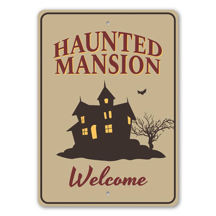 Haunted Mansion Welcome Sign for wholesale by Lizton Sign Shop, Inc