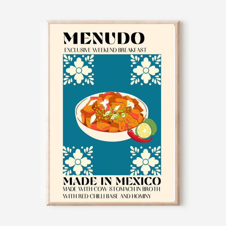 8.5x11'' & 5x7" Menudo Print for wholesale by Gaec Studio